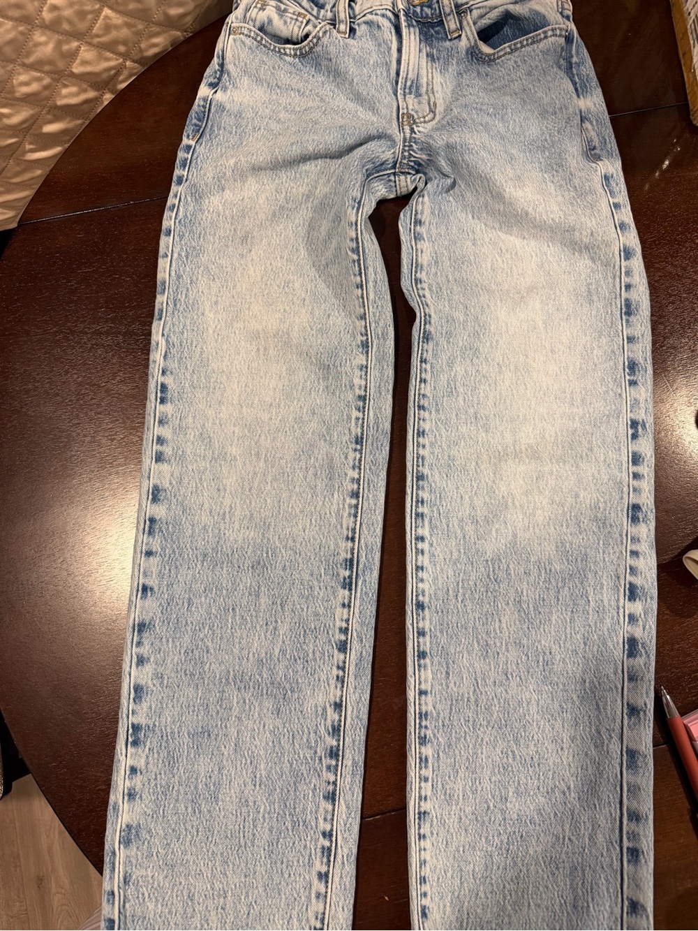 PacSun Women’s Straight Jeans in Light Blue Wash